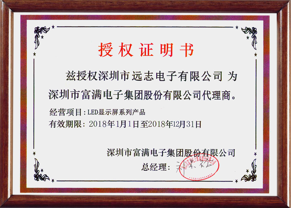 Certificate of authority